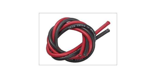 CABLE SILICONE NOIR + ROUGE 12AWG