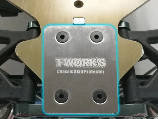 T-Work's Sabot de Protection Chassis Inox HB  D817 E817 D819 E819 TO220HB