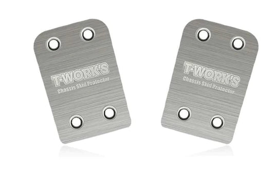 T-Work's Sabot de Protection Arrière Châssis Inox  Agama N1 TO220N1